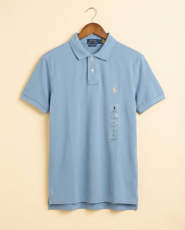 Men's Custom Slim Fit Cotton Mesh Polo