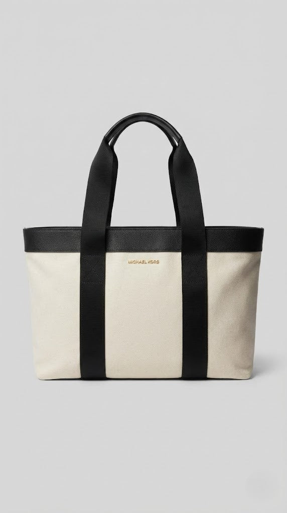 Michael Kors Two-Tone Canvas Tote