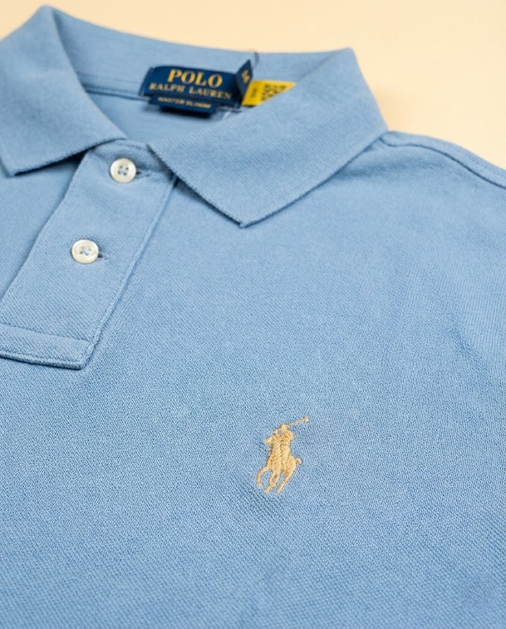 Men's Custom Slim Fit Cotton Mesh Polo