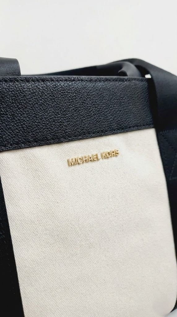Michael Kors Two-Tone Canvas Tote