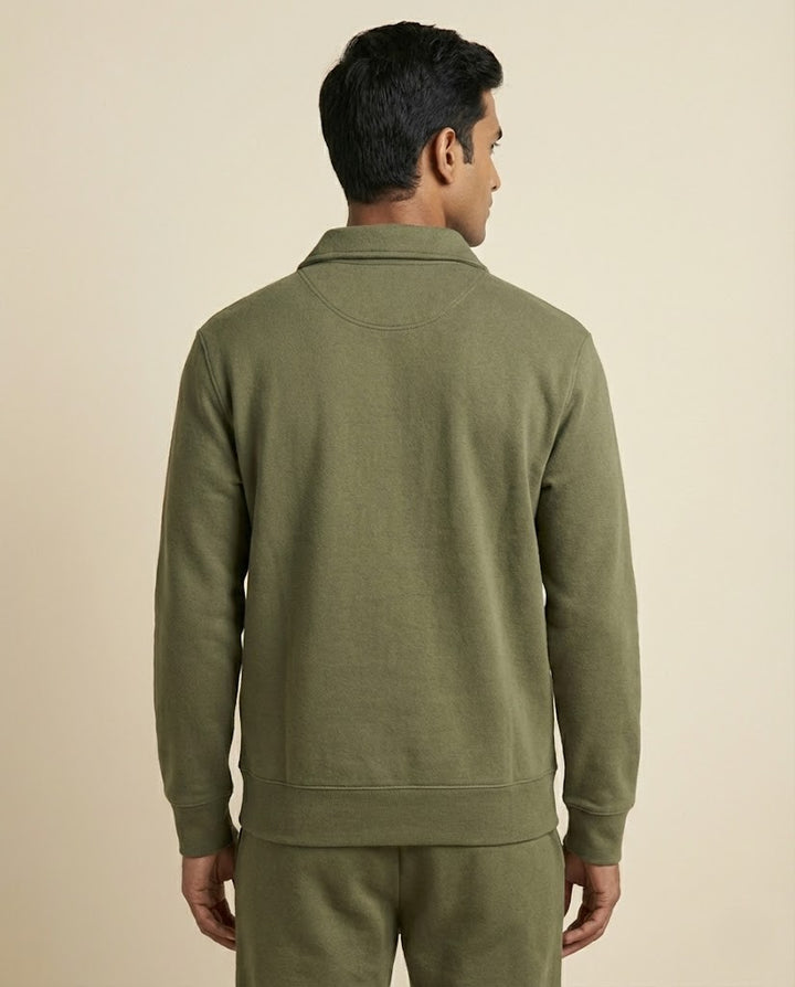 Polo Ralph Lauren Men's "POLO" Logo Fleece Quarter-Zip Pullover