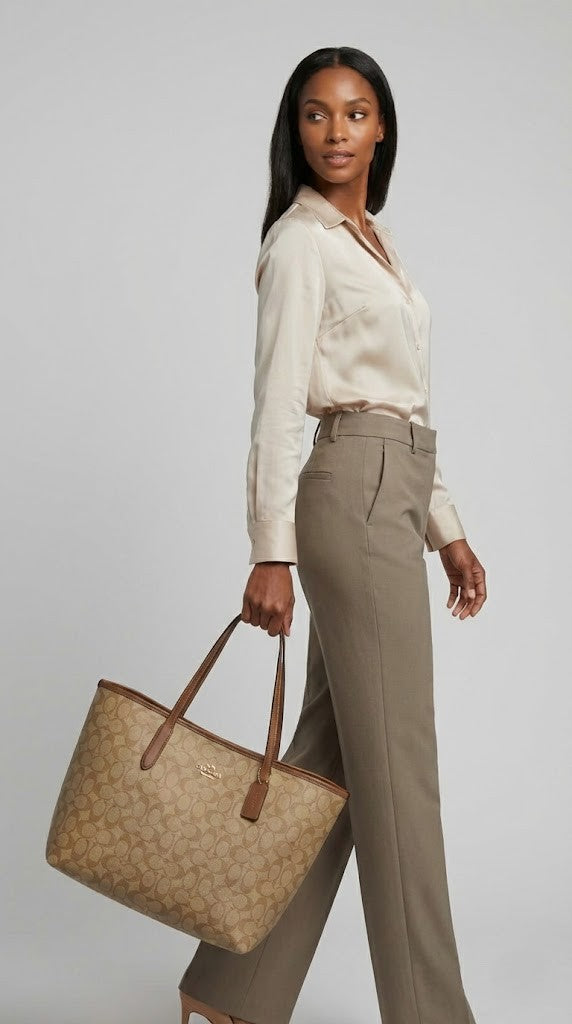 Coach Signature Canvas Tote