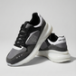 Karl Lagerfeld Grey &amp; Black Paneled Runner Sneakers
