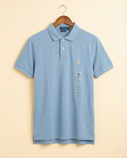Men's Custom Slim Fit Cotton Mesh Polo