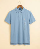 Men's Custom Slim Fit Cotton Mesh Polo