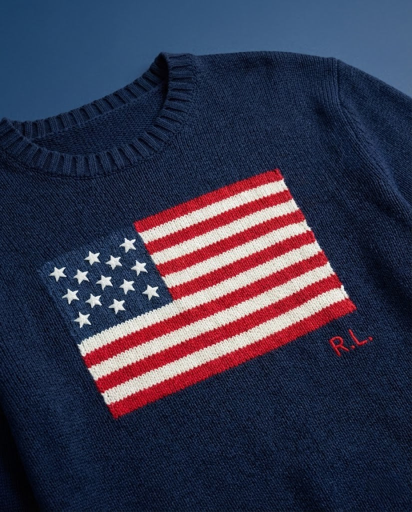 Polo Ralph Lauren Men's Iconic Flag Cotton Sweater