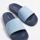 Michael Kors Navy &amp; Light Blue Monogram Slides