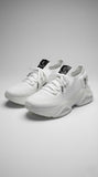 Philipp Plein White Knit Chunky Sneakers.