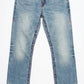Denim Jeans with Heavy Red Contrast Stitching