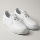 Philipp Plein White Leather PP78 Slip-On Sneakers