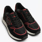 Michael Kors Black &amp; Red Paneled Runner Sneakers