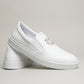 Philipp Plein White Leather PP78 Slip-On Sneakers