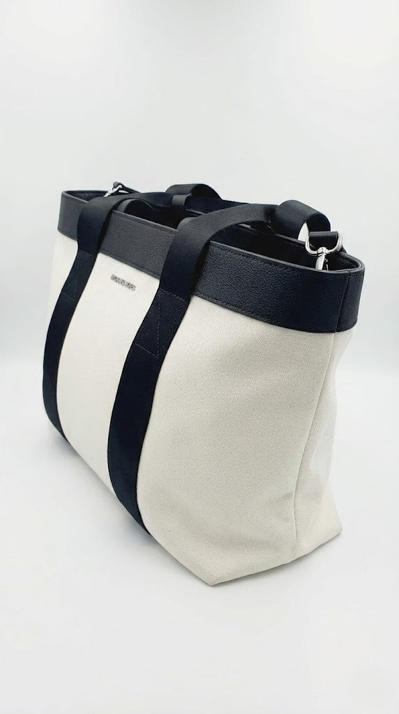 Michael Kors Two-Tone Canvas Tote