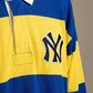 Varsity Striped Rugby Shirt –  NY Royal Blue & Yellow