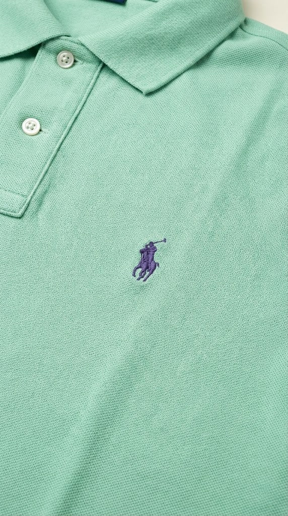 Men's Custom Slim Fit Cotton Mesh Polo
