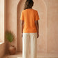 Michael Kors Sequined Logo T-Shirt - Vibrant Orange