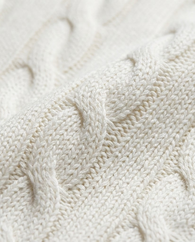 Men's Luxury Cable Knit Quarter-Zip Sweater by Polo Ralph Lauren