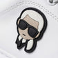 Karl Lagerfeld White Leather Ikonik Sneakers