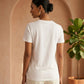 Michael Kors Tonal Appliqué Logo T-Shirt - Optic White