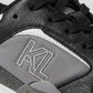 Karl Lagerfeld Grey &amp; Black Paneled Runner Sneakers