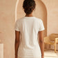 Karl Lagerfeld Textured KL Monogram T-Shirt - White