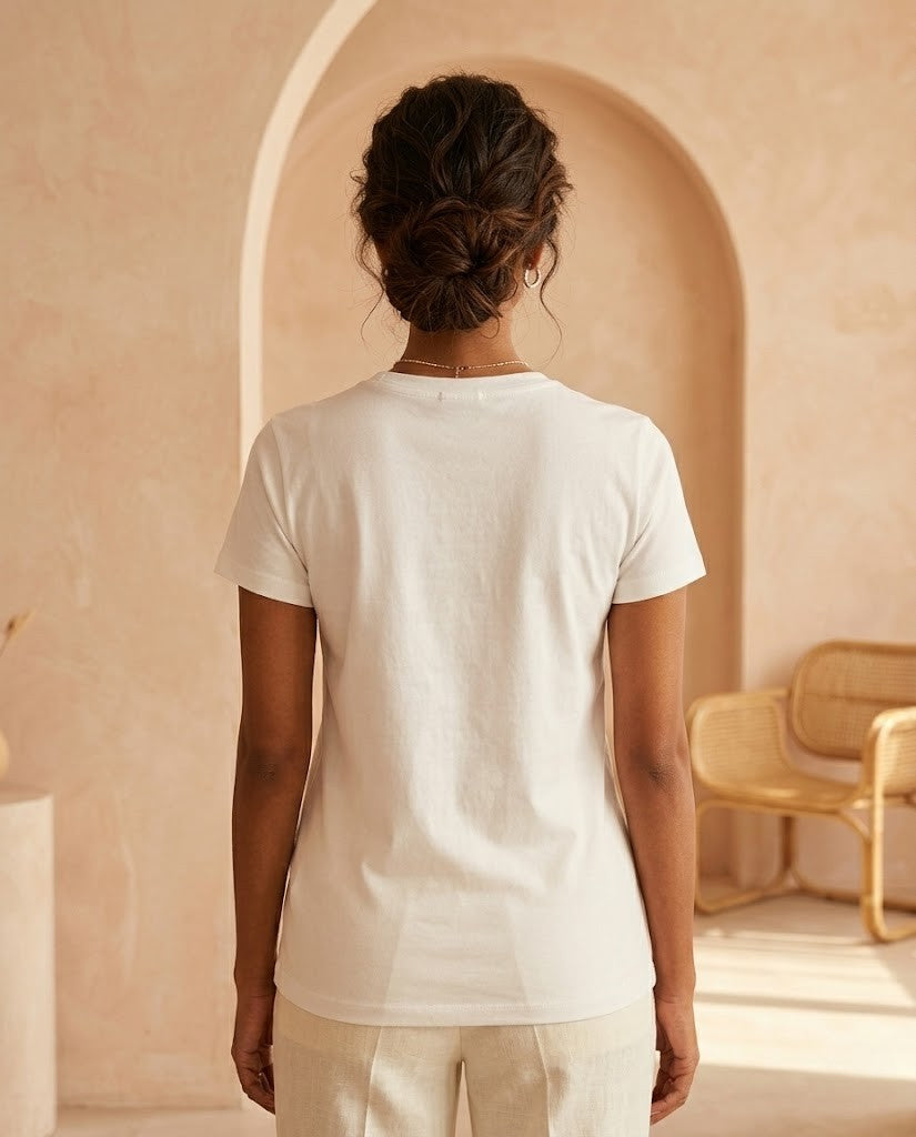 Karl Lagerfeld Textured KL Monogram T-Shirt - White