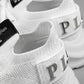 Philipp Plein White Knit Chunky Sneakers.
