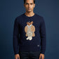 Polo Ralph Lauren Iconic Polo Bear & Husky Cotton Sweater - Beige