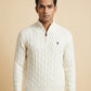 Men's Luxury Cable Knit Quarter-Zip Sweater by Polo Ralph Lauren
