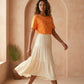 Michael Kors Sequined Logo T-Shirt - Vibrant Orange