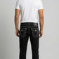 True Religion Contrast Stitch Black Jeans