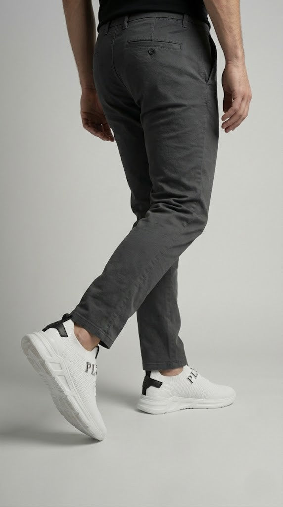 Philipp Plein White Knit Chunky Sneakers.
