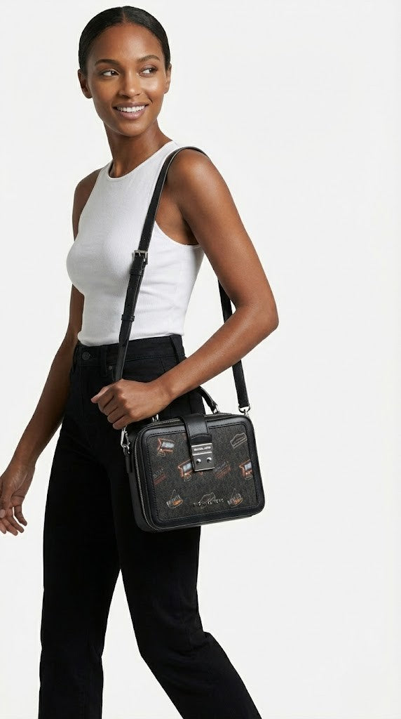 Michael Kors Signature Retro Diner Box Bag
