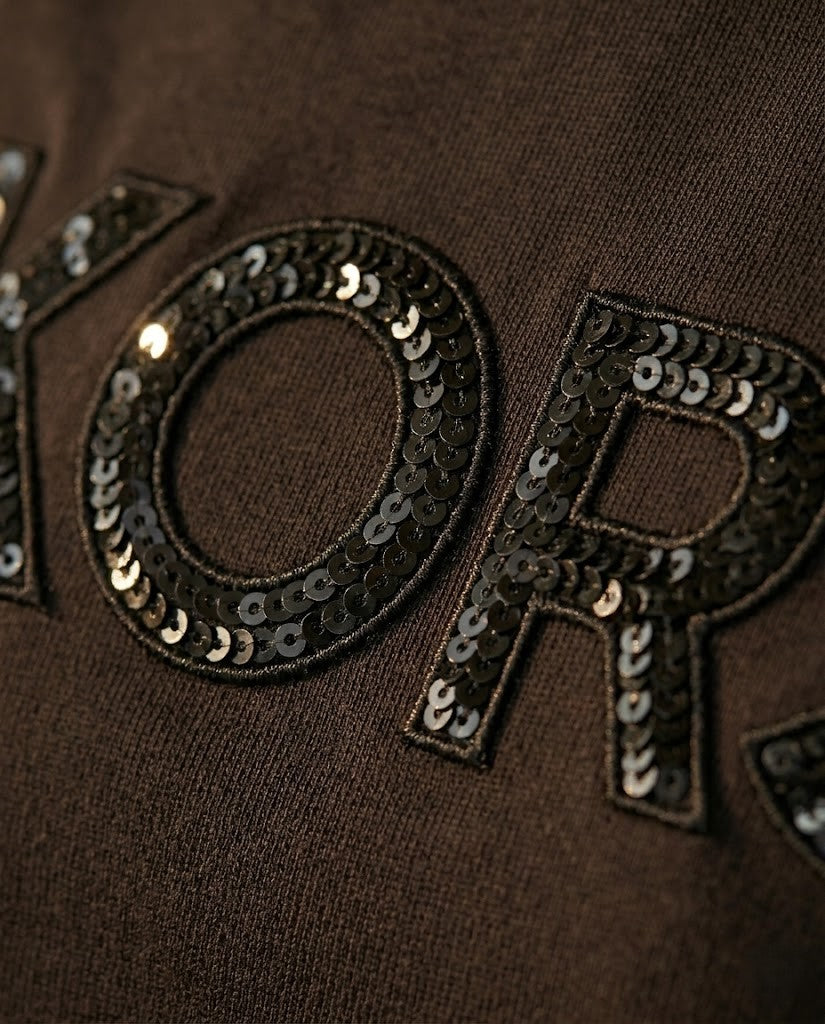 Michael Kors Sequined Logo T-Shirt - Black