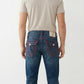 True Religion Blue Denim &amp; Red Stitch Jeans