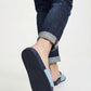 Michael Kors Navy &amp; Light Blue Monogram Slides