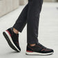 Michael Kors Black &amp; Red Paneled Runner Sneakers