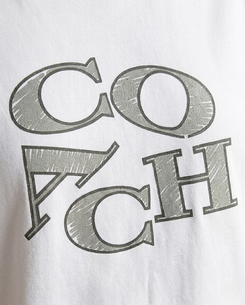 Coach Stylized Graphic Logo T-Shirt - White