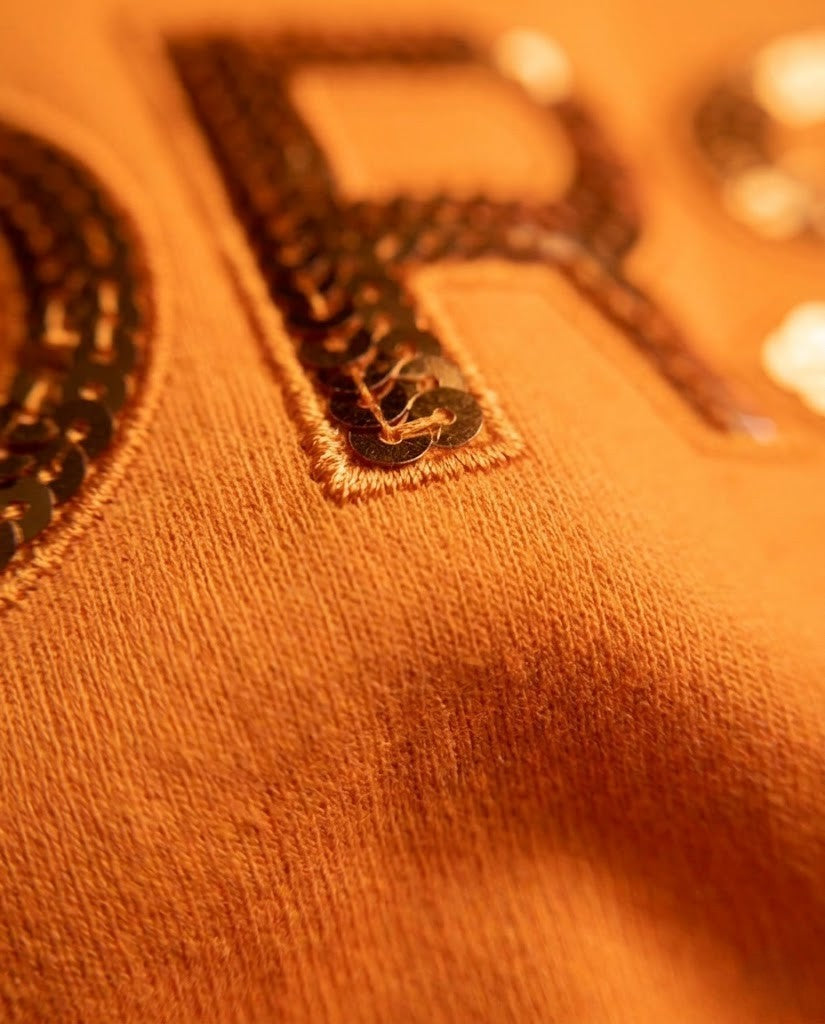 Michael Kors Sequined Logo T-Shirt - Vibrant Orange