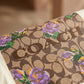 Coach Signature Monogram & Floral Graphic T-Shirt - Cream