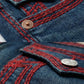 True Religion Blue Denim &amp; Red Stitch Jeans