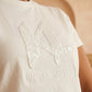 Karl Lagerfeld Textured KL Monogram T-Shirt - White