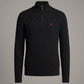 Men's Luxury Cable Knit Quarter-Zip Sweater by Polo Ralph Lauren