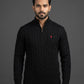 Men's Luxury Cable Knit Quarter-Zip Sweater by Polo Ralph Lauren