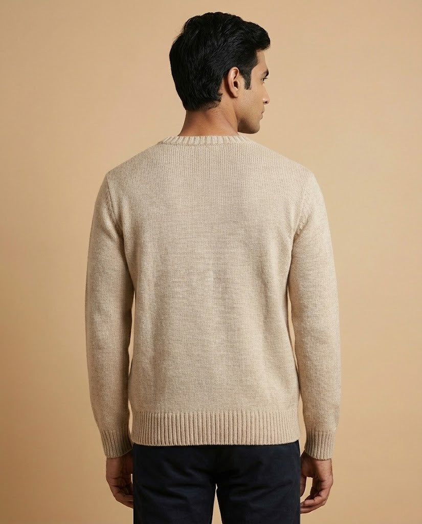 Polo Ralph Lauren Iconic Polo Bear & Husky Cotton Sweater - Beige