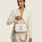 Karl Lagerfeld Paris Women's Studded Camera Crossbody Bag
