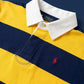 Polo Ralph Lauren Men’s Iconic Striped Cotton Rugby Shirt – Yellow/Navy